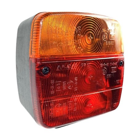 Right rear light for tractor and trailer with 3 square lights | NewgardenAgri.com