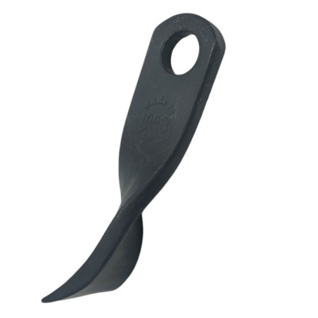 Couteau hachoir spatule 40 x 10 x 160 avec trou de 20,5 mm - Dent tournée | NewgardenAgri.com