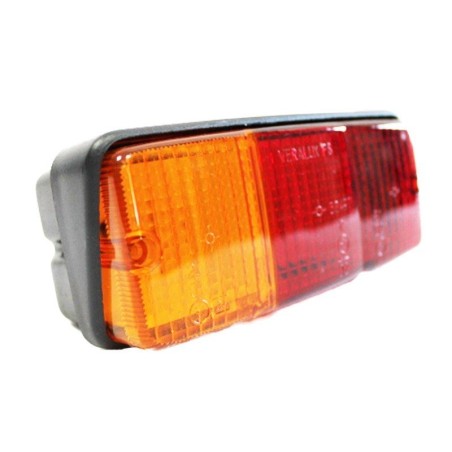 Left rear light for tractor and trailer 3 lights rectangular license plate light | NewgardenAgri.com