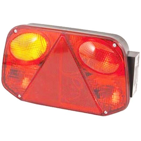 Left rear light for tractor and trailer bumper 250 x 149 mm 4 lights | NewgardenAgri.com