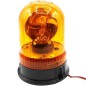 Flashing orange flat base 12 V rotating beacon