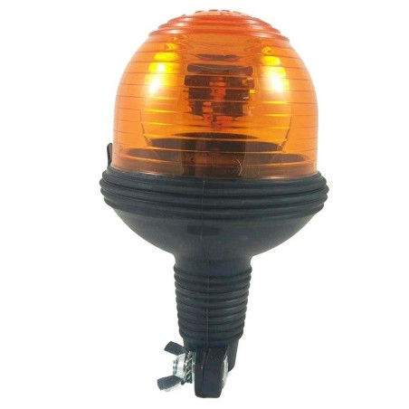 Feu clignotant pour tracteur à tige flexible orange Gyrophare 12 V | NewgardenAgri.com