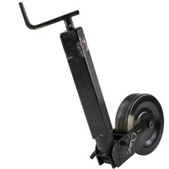 Telescopic servo rudder 60x725 with 220x60 iron wheel for trailers | NewgardenAgri.com