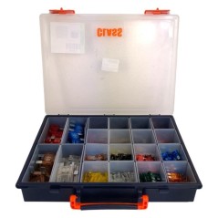 Assortment kit of 360 fuses with dual-blade-maxi-mini case - CLASS | NewgardenAgri.com