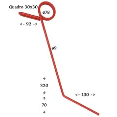 Muelles para sembradora Gaspardo trasera larga 18903650 | NewgardenAgri.com