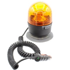 Magnetic tractor flashing light and suction cup 12 V microboule-r Siren - beacon | NewgardenAgri.com