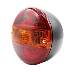 Round right rear light for tractor and trailer 140 mm 3 lights | NewgardenAgri.com