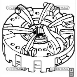 SAME clutch mechanism for agricultural tractor SOLARIS 350 450 15704 | NewgardenAgri.com