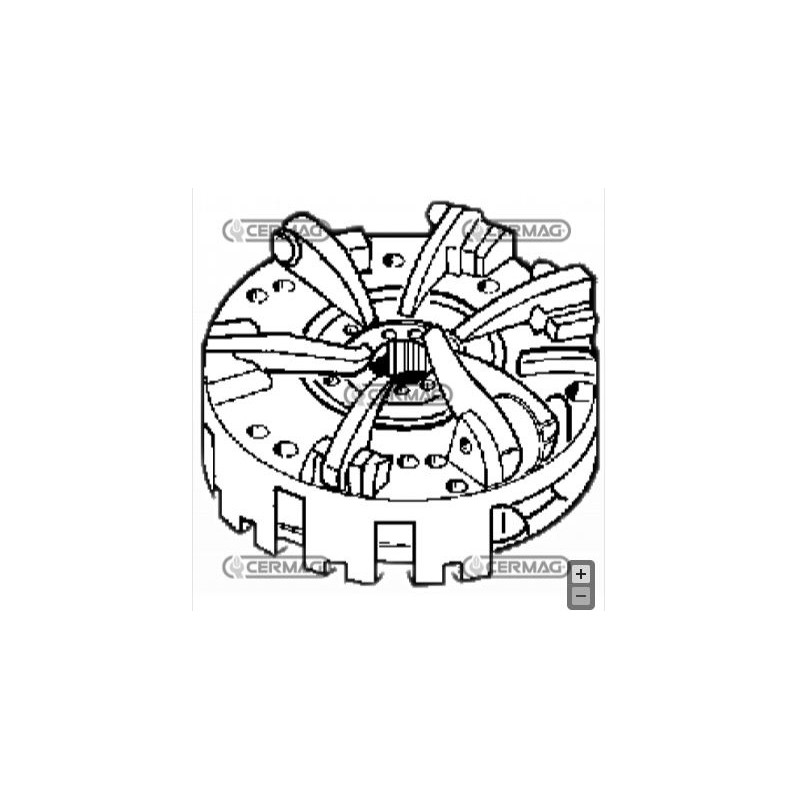 Mécanisme d'embrayage SAME pour tracteur agricole SOLARIS 350 450 15704