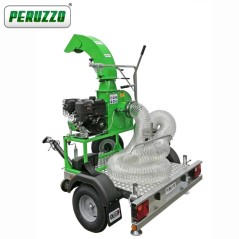 PERUZZO TURBO 400-T aspirateur de feuilles professionnel moteur B&S sur chariot | NewgardenAgri.com