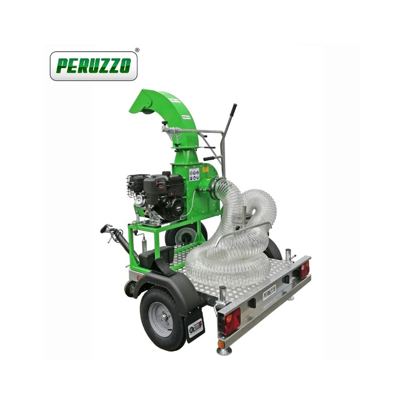 PERUZZO TURBO 400-T professional leaf vacuum grass blower B&S engine on trolley