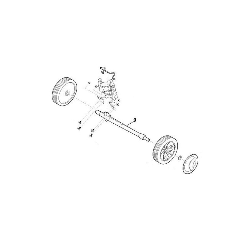 Wheel axle models MH445.0 ORIGINAL STIHL 62417407400