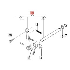 Asta comando motocoltivatore modelli BRIK1 BRIK3 FC120 ORIGINALE EMAK YF1250856 | NewgardenAgri.com