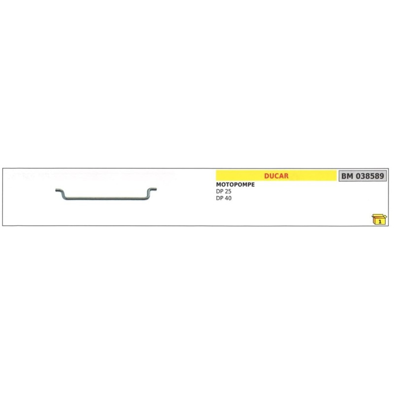 Tige de régulateur de vitesse DUCAR pour motopompe DP 25 40 038589