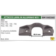 Acoplamiento de cuchillas de aluminio BCS para motor cortacésped bcs 600 700 715 725 735 745