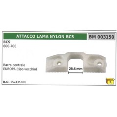 Adaptador de cuchilla de nylon para segadora de motor bcs 600 700 003150 | NewgardenAgri.com