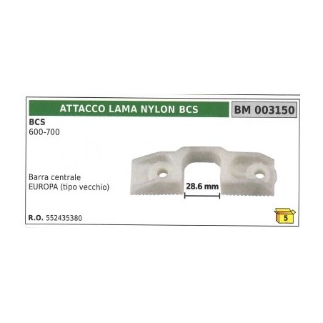 Adaptador de cuchilla de nylon para segadora de motor bcs 600 700 003150 | NewgardenAgri.com