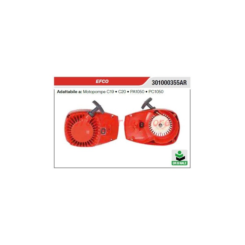 Avviamento EFCO motopompa C19 C20 PA1050 PC1050 301000355BR