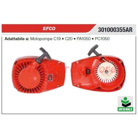 Arrancador motobomba EFCO C19 C20 PA1050 PC1050 301000355AR | NewgardenAgri.com