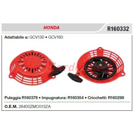 Avviamento HONDA motocoltivatore GCV130 160 R160332 | NewgardenAgri.com