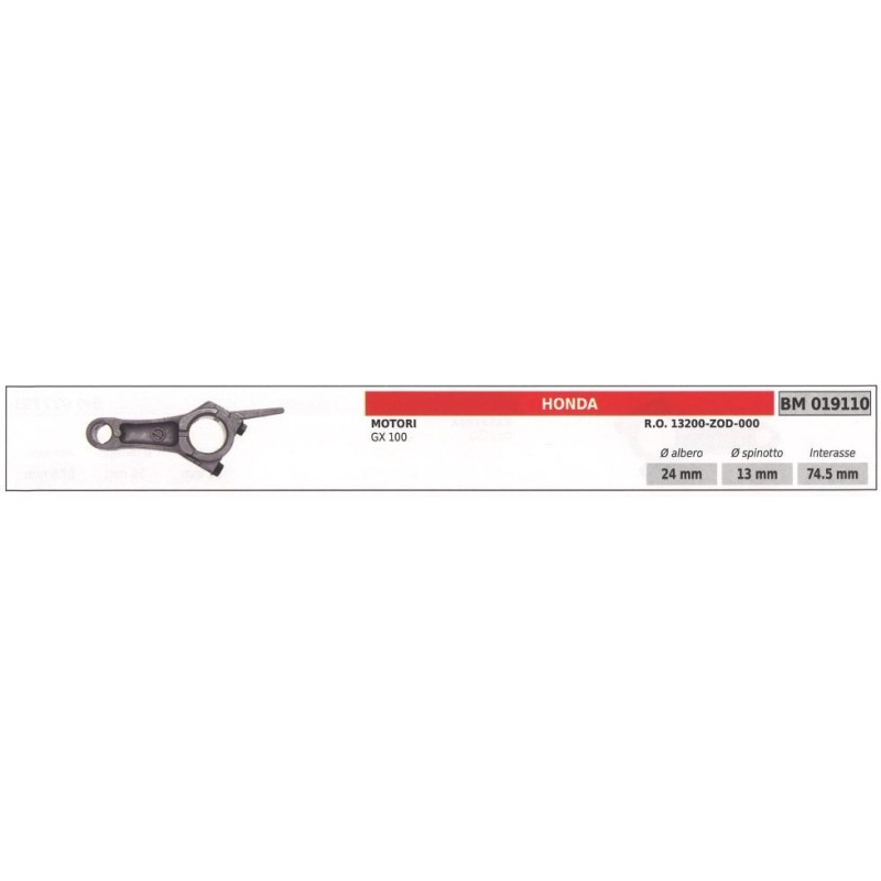 HONDA tiller connecting rod GX 100 019110