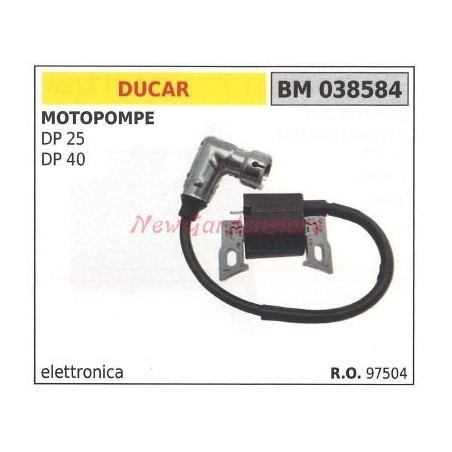 DUCAR ignition coil for DP 25 DP 40 MOTOPOMPE 038584 | NewgardenAgri.com