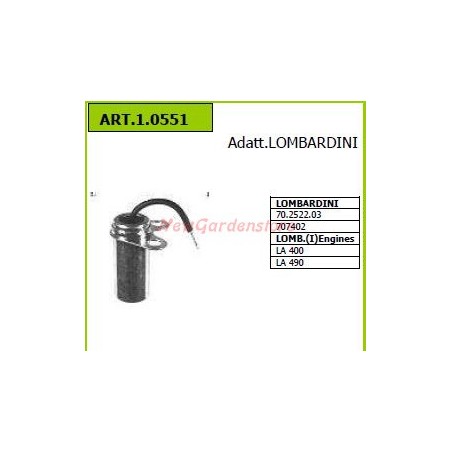 Condensadores de motor LOMBARDINI para motocultores 70.2522.03 1.0551 | NewgardenAgri.com