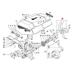 Kit de binette ORIGINAL EMAK OLEOMAC NIBBI motoculteur R0000148 | NewgardenAgri.com