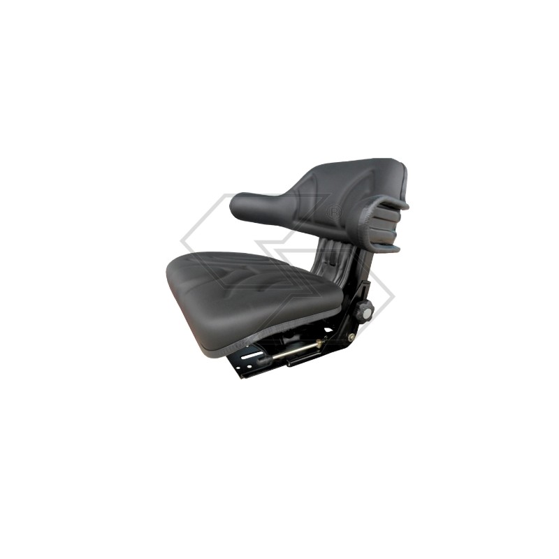 Asiento envolvente GRAMMER de pvc negro para tractor agrícola