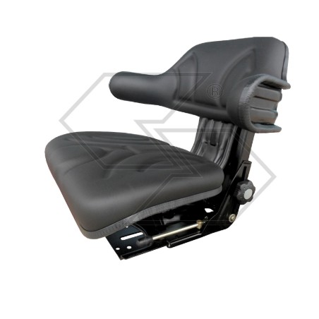 Siège enveloppant en pvc noir pour tracteur agricole | NewgardenAgri.com