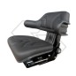 Asiento envolvente de pvc negro para tractor agrícola NEWGARDENSTORE A03095