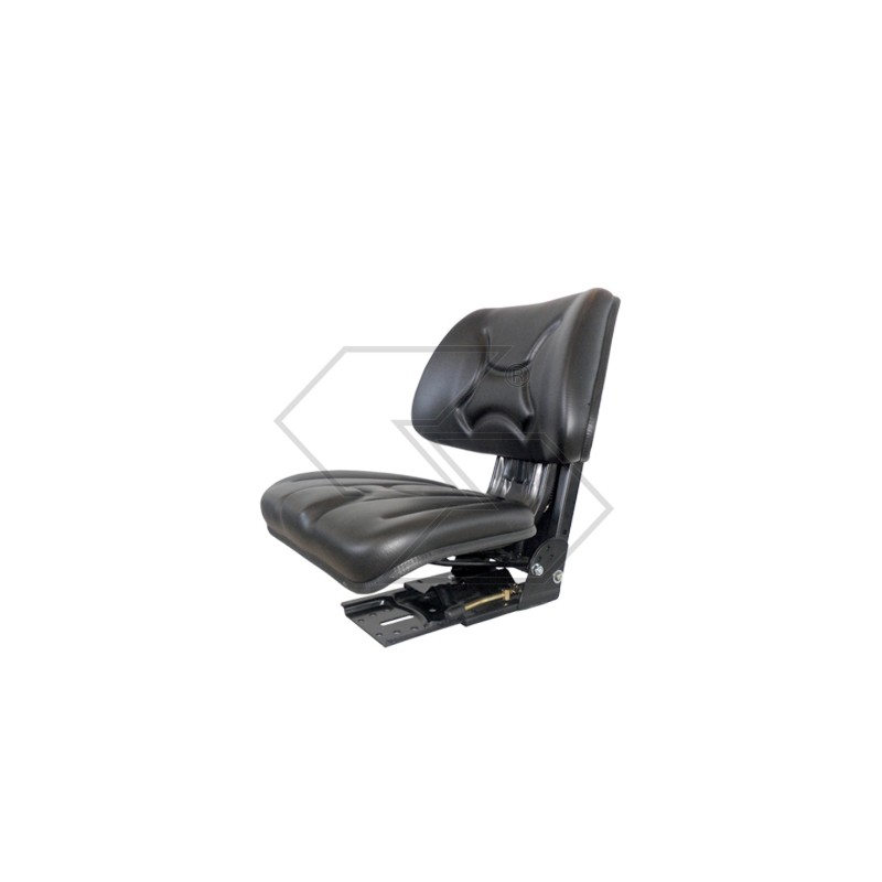 Asiento envolvente con base basculante GRAMMER de pvc negro para tractor