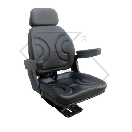 Asiento COBO de pvc con suspensión mecánica para tractor agrícola | NewgardenAgri.com