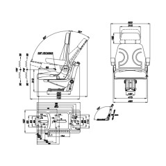 COBO PVC-Sitz mit mechanischer Aufhängung für Ackerschlepper | NewgardenAgri.com