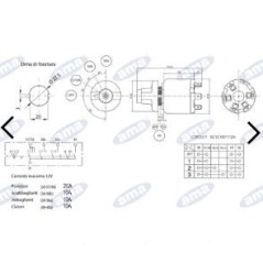 12V 4-Stellungs-Lichtschalter für Ackerschlepper 00455 | NewgardenAgri.com