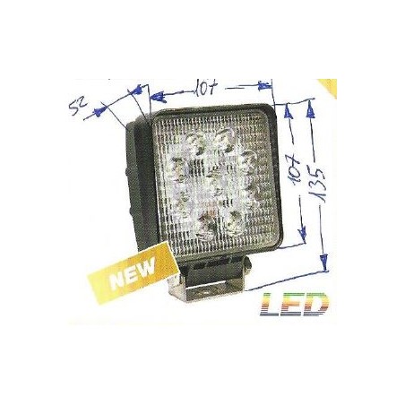 Arbeitsscheinwerfer 9 LED 12-24V NEWGARDENSTORE 2150 Lumen für Ackerschlepper | NewgardenAgri.com