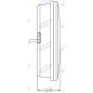 Fanale posizione destro led diametro 140mm trattore macchina operatrice 12-24V