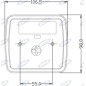 Fanale posteriore destro led 106,5x98,8x35mm trattore macchina operatrice 12-24V