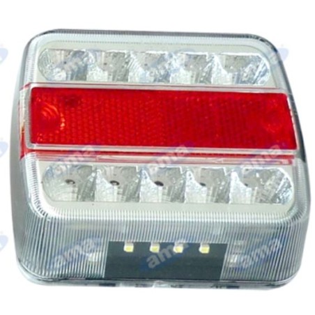 Square rear light right left led 105.6x97.9x36.4mm operating machine 13.5V | NewgardenAgri.com