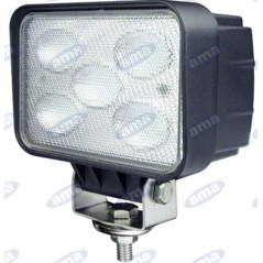 Faro lavoro 145x122mm 5 LED 10-30V 50W 4500LM cablaggio 40-60cm macchina agricola