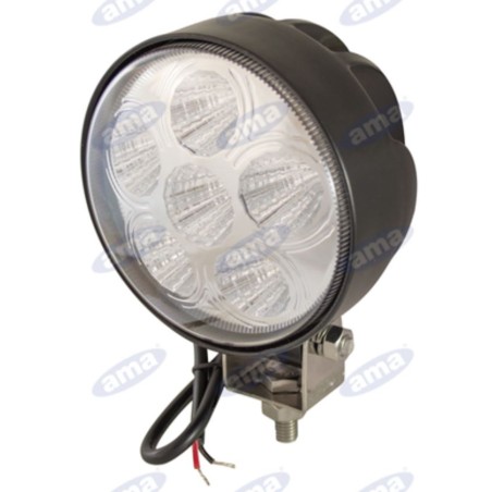 Faro de trabajo LED 12-28V 18W 1350LM 118x154,5mm 6 LED IP67 máquina agrícola | NewgardenAgri.com