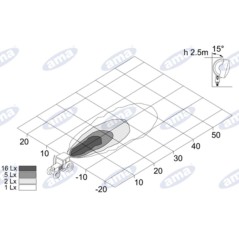 Faro lavoro a LED 12-28V 18W 1350LM 118x154,5mm 6 LED IP67 macchina agricola | NewgardenAgri.com