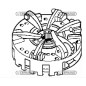 Clutch disc tractor seriesTL L.75 80 85 90 15786 FIAT NEW HOLLAND WHEELS 310mm