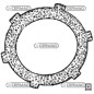 Sintered clutch disc for power mower 408 series BERTOLINI 15630