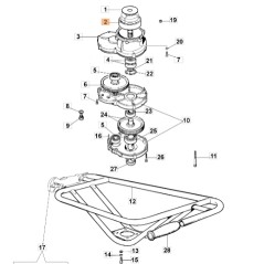 Campana frizione mototrivella modelli MTL40 MTL51 ORIGINALE EMAK 375100011AR | NewgardenAgri.com