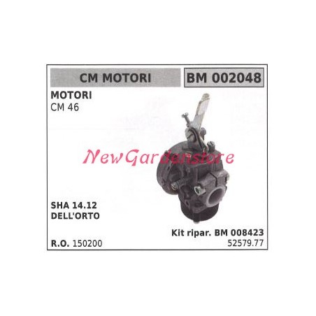 Carburateur à cuve CMMOTORI motopompe CM 46 002048 | NewgardenAgri.com