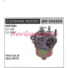 Bowl-type carburettor COTIEMME motor cultivator CA 148 180 004504 | NewgardenAgri.com