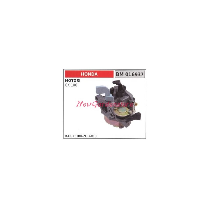 Carburateur à cuvette HONDA motorhoe GX 100 016937