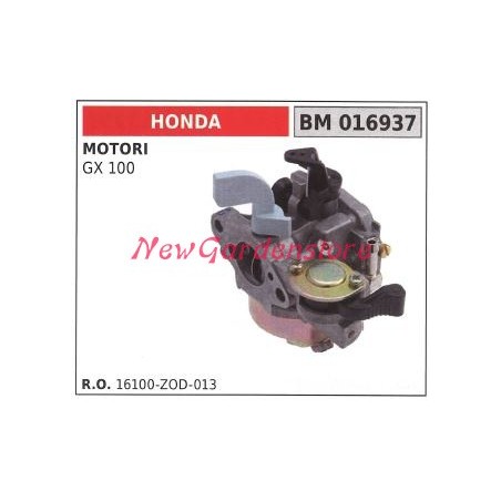 Carburateur à cuvette HONDA motorhoe GX 100 016937 | NewgardenAgri.com