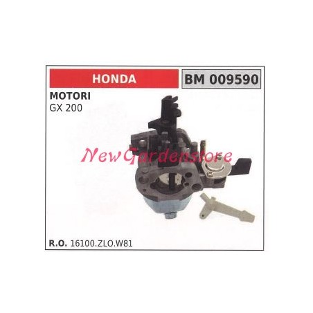 Carburateur à cuvette HONDA motorhoe GX 200 009590 | NewgardenAgri.com